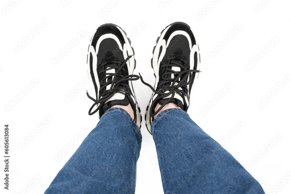 Sneakers. Sport shoes isolated on white background. Black sneakers running shoes. Casual shoes. Youth style. Shoes for fitness, running, yoga. Casual style.
Sneakers. Sport shoes isolated on white background. Black sneakers running shoes. Casual shoes. Youth style. Shoes for fitness, running, yoga. Casual style.
