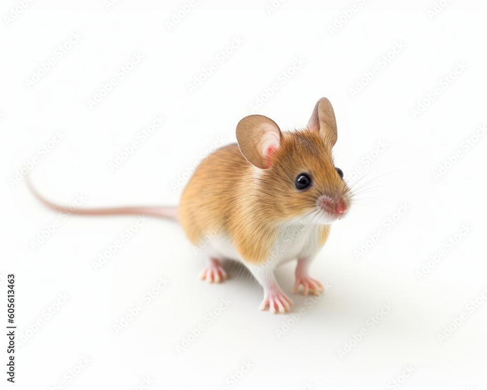 photo of mouse isolated on white background. Generative AI photo of mouse isolated on white background. Generative AI