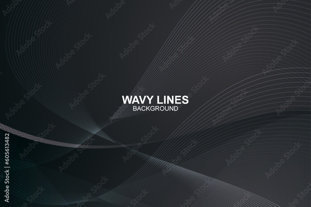 Abstract wavy lines background in vector design Abstract wavy lines background in vector design