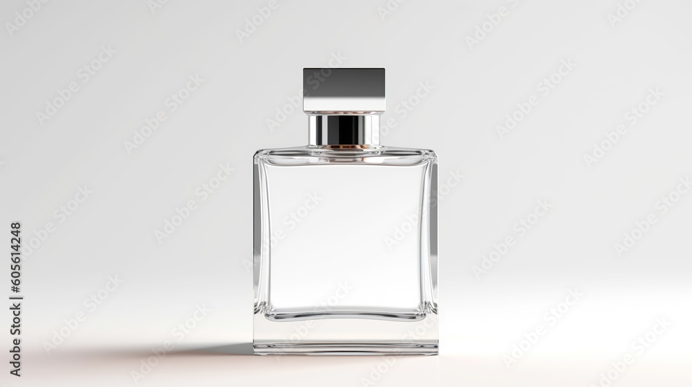 bottle of perfume on isolated white background. Generative AI bottle of perfume on isolated white background. Generative AI
