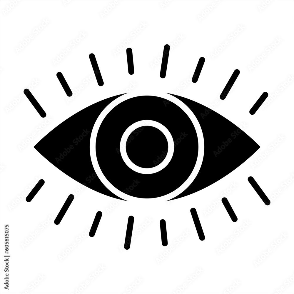 Solid vector icon for eye sensor which can be used various design projects. Solid vector icon for eye sensor which can be used various design projects.