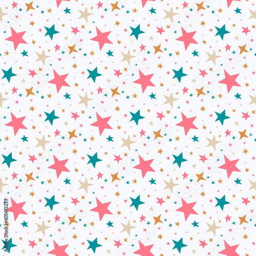 seamless background with starry confetti