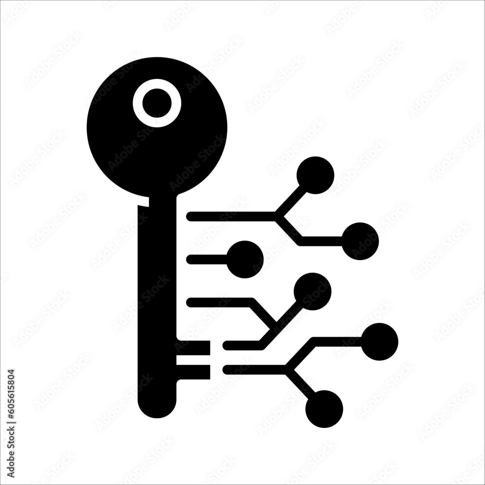 Solid vector icon for private key which can be used various design projects. Solid vector icon for private key which can be used various design projects.
