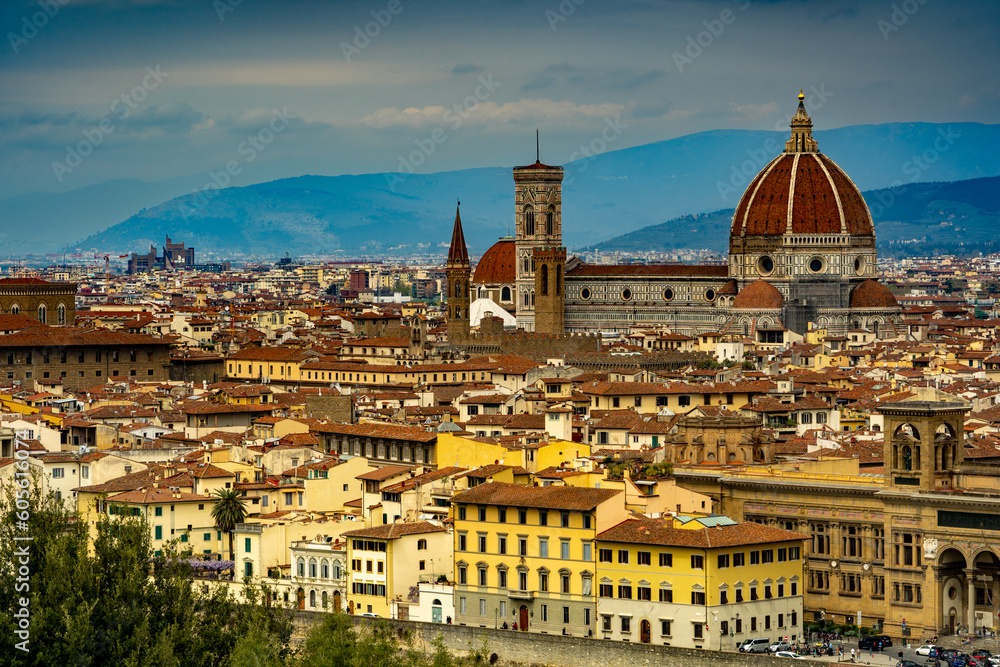Die schöne Altstadt von Florenz in Italien