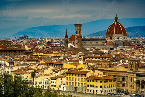 Die schöne Altstadt von Florenz in Italien