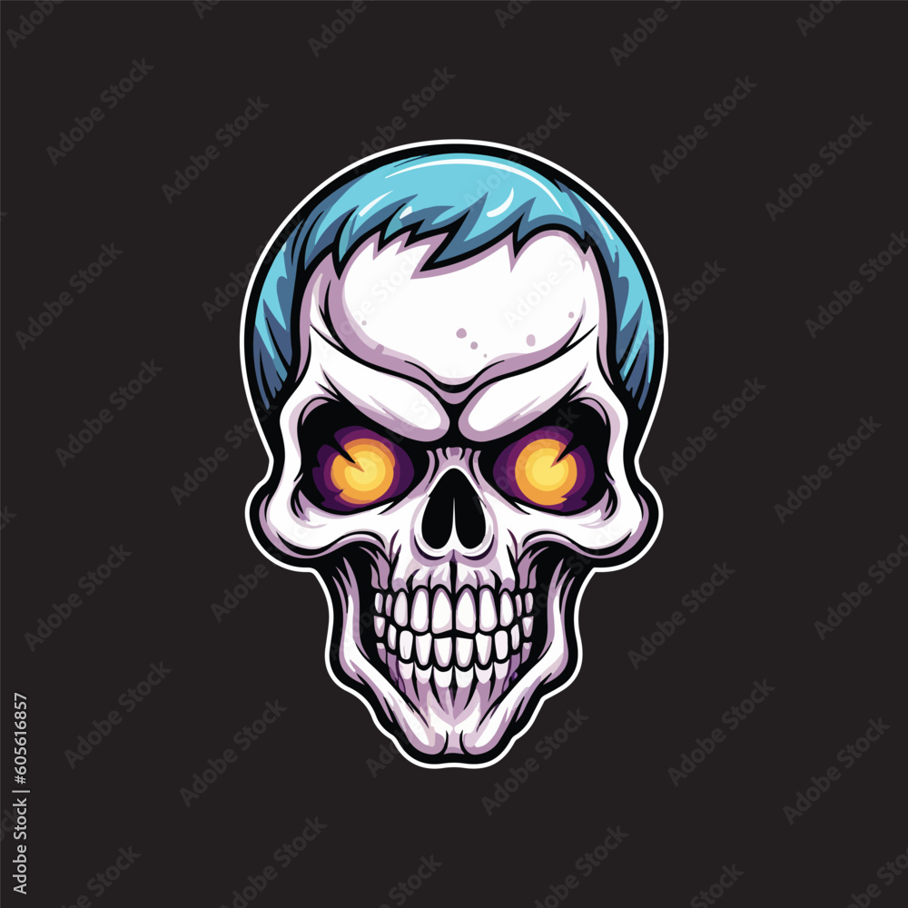 Fototapeta premium Skull Vector Illustration Skull Logo Design Skull Head