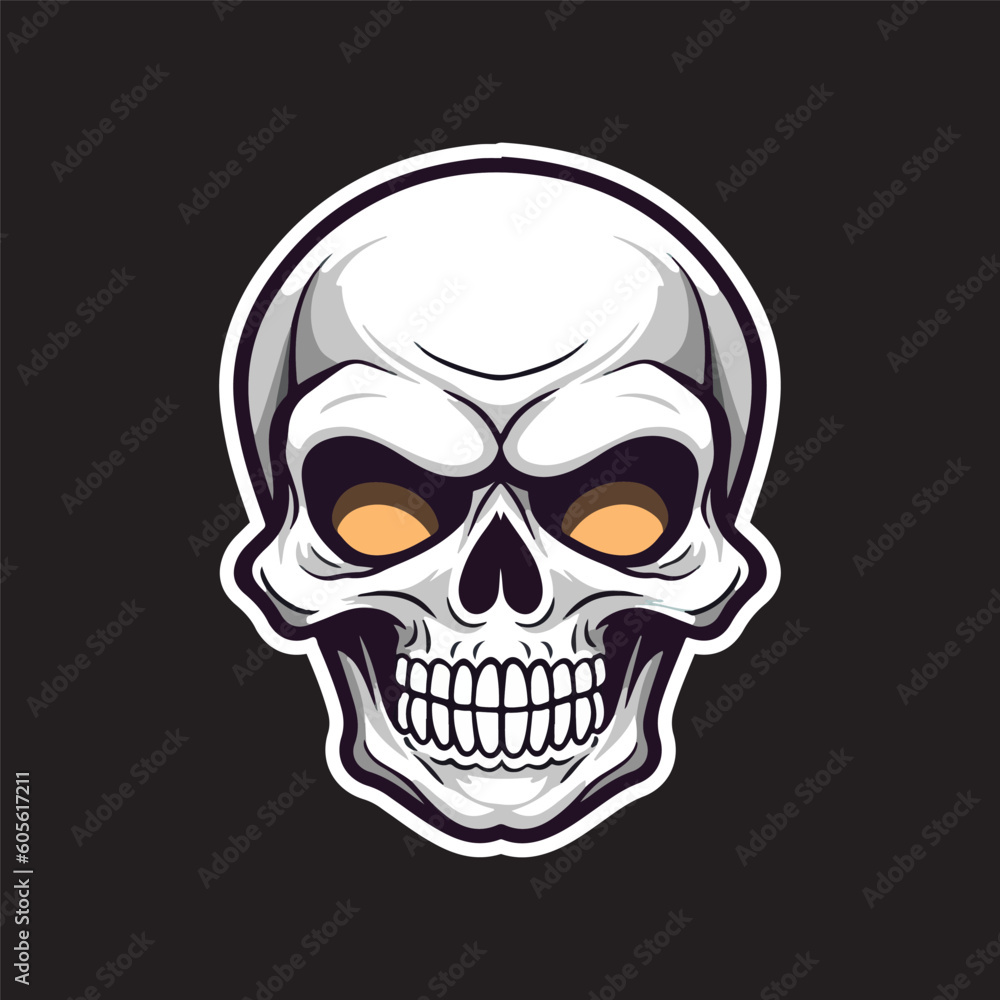 Skull Vector Illustration Skull Logo Design Skull Head
