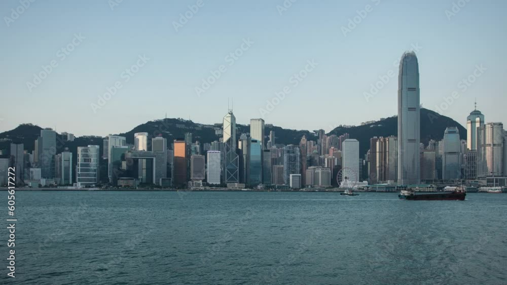 Hong Kong time lapse from night to day Hong Kong time lapse from night to day