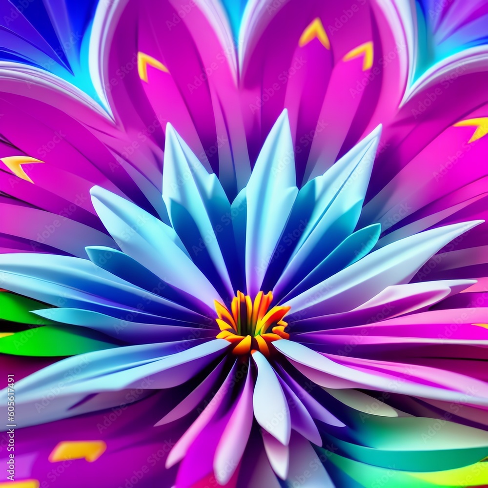 Obraz premium Springtime atmosphere captured in the arrangement of pink and purple petals