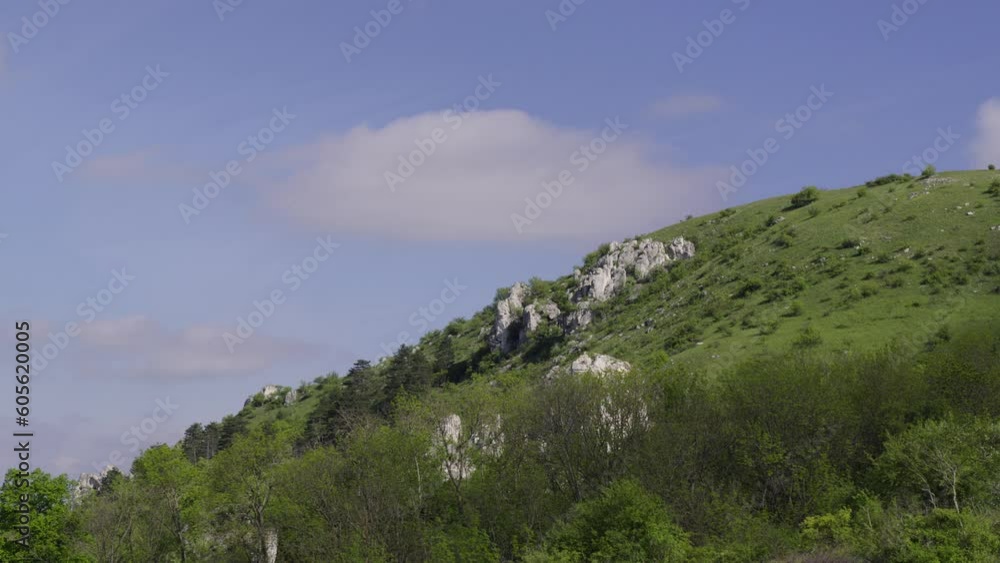The shadows of clouds sweep across the fertile hills of the Palava wine region The shadows of clouds sweep across the fertile hills of the Palava wine region