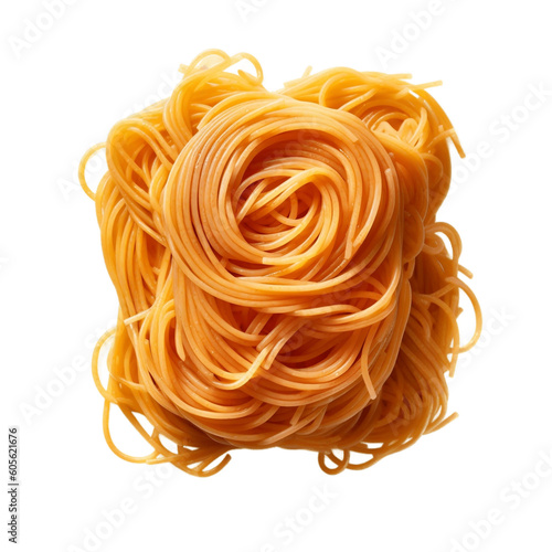 Delectable Spaghetti on Transparent Background. AI