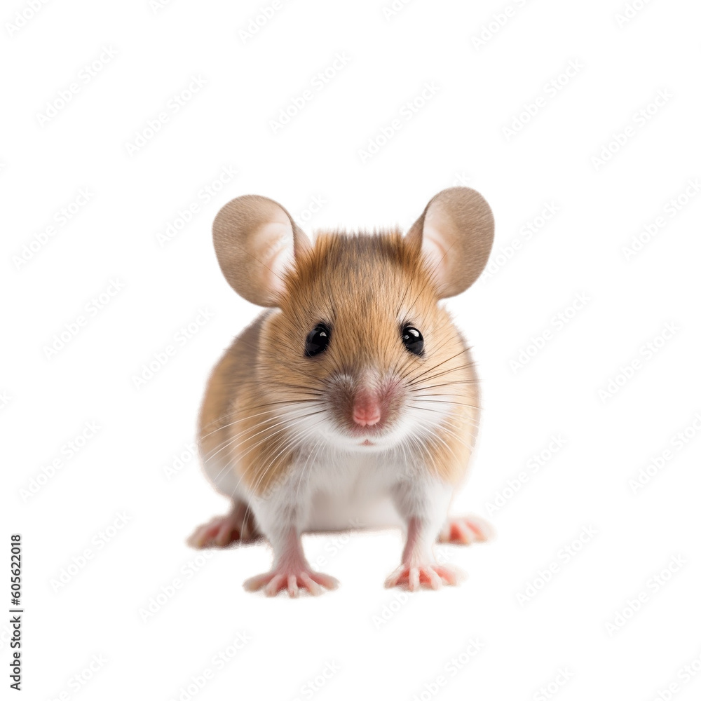 Mouse on Transparent Background. AI