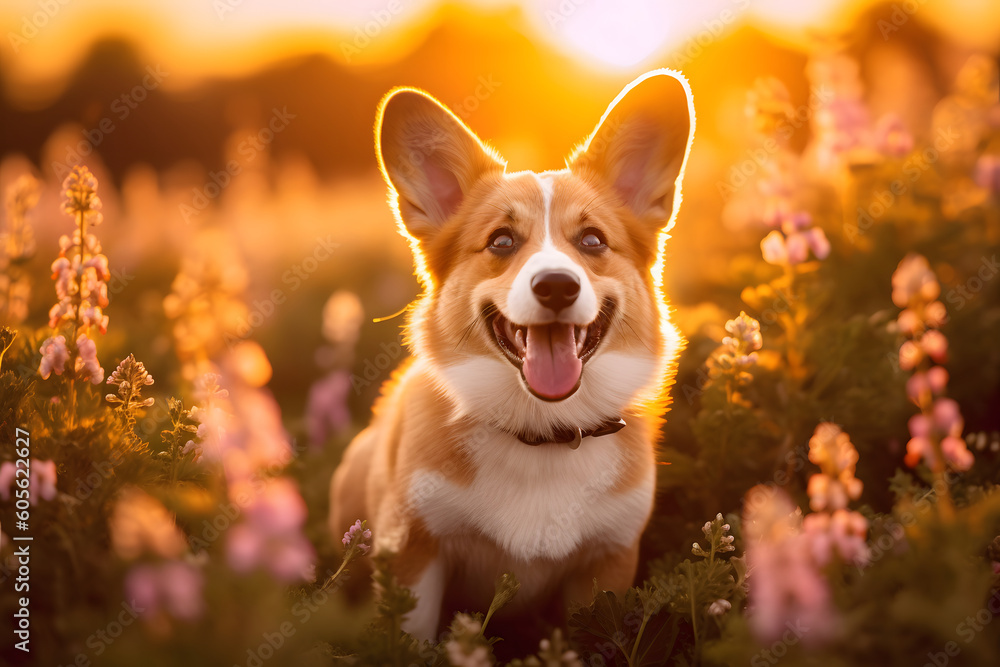 The Pembroke Welsh Corgi is a small herding dog breed that originated in Wales, United Kingdom. The Pembroke Welsh Corgi is a small herding dog breed that originated in Wales, United Kingdom.