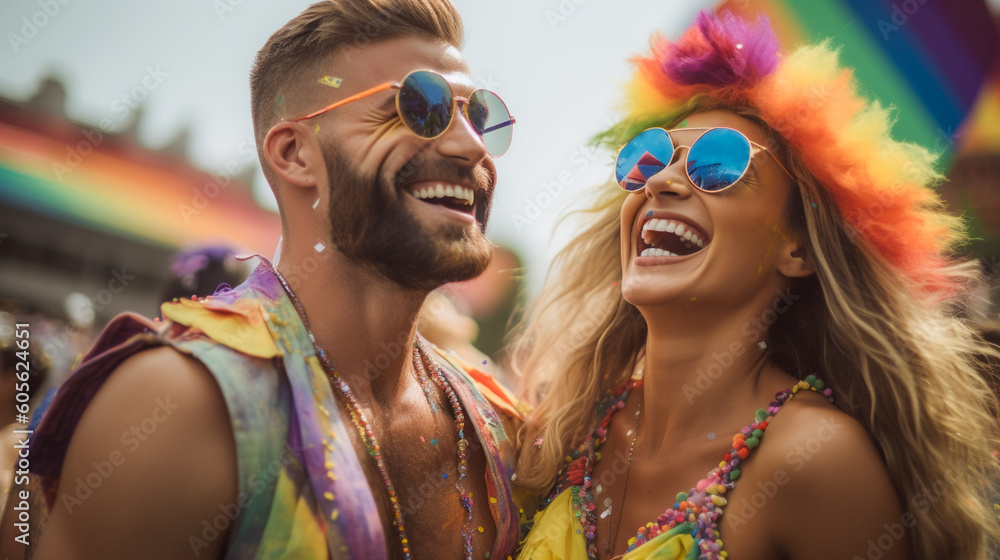 Pride Month LGBTQ Couple Love Is Love Personalized Acrylic Car Hanger Gift For Couple 06043099