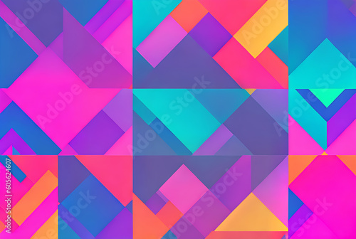 Geometric background varied rectangular panels levels