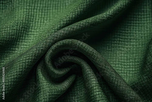 Green fabric texture abstract background
