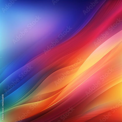 Abstract blurred gradient background rainbow colours 