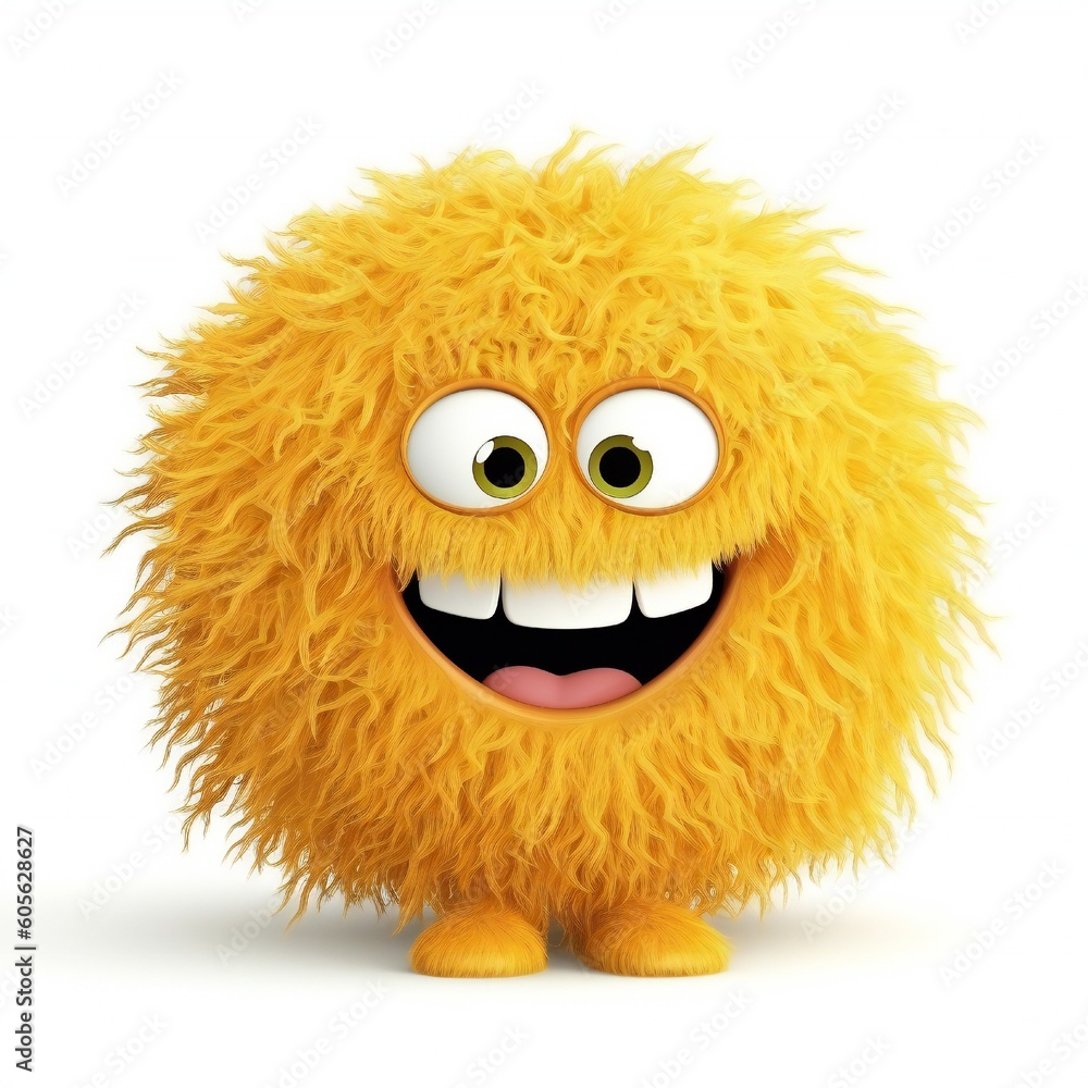 A Smiley face cartoon mascot Generative AI A Smiley face cartoon mascot Generative AI