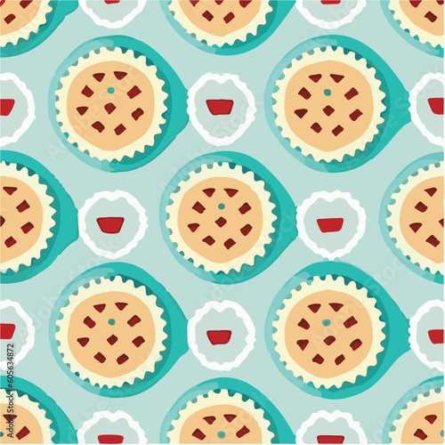 cute simple linzer torte pattern, cartoon, minimal, decorate blankets, carpets, for kids, theme print design
