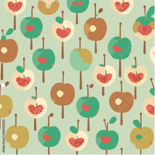 cute simple toffee apple pattern, cartoon, minimal, decorate blankets, carpets, for kids, theme print design
