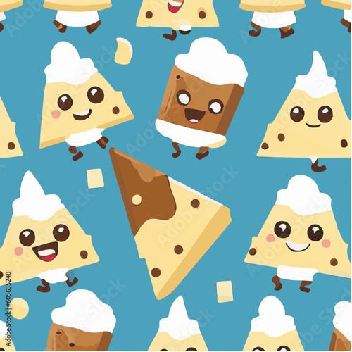 cute simple semifreddo pattern, cartoon, minimal, decorate blankets, carpets, for kids, theme print design
