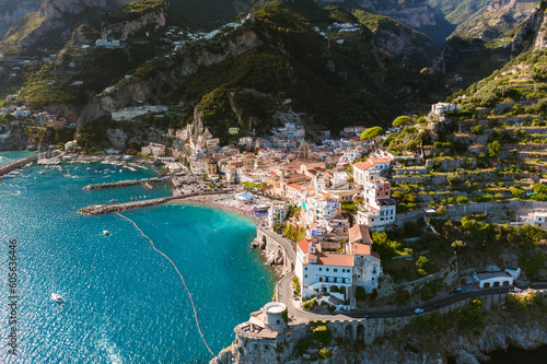 Amalfi in summer. Amalfi coast