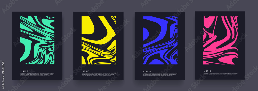 Liquid Cover with Yellow, Blue, Red, Green Color. Retro Pattern for Business Ideas. Simple Vertical Design of Neon and Fluid Background for Banner, Poster, Postcard or Brochure. Vector illustration. Liquid Cover with Yellow, Blue, Red, Green Color. Retro Pattern for Business Ideas. Simple Vertical Design of Neon and Fluid Background for Banner, Poster, Postcard or Brochure. Vector illustration.