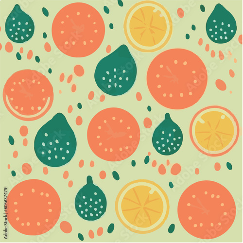 cute simple grapefruit pattern, cartoon, minimal, decorate blankets, carpets, for kids, theme print design 