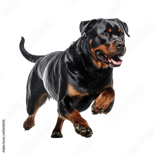 rottweiler isolated on transparent background.