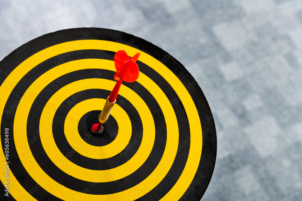 Dart hitting on center target