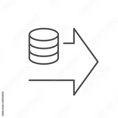 Sending money line outline icon