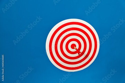 Dart hitting on center target