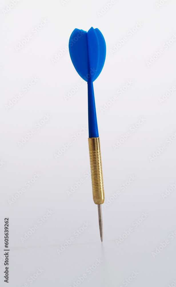 Single dart on white background Single dart on white background