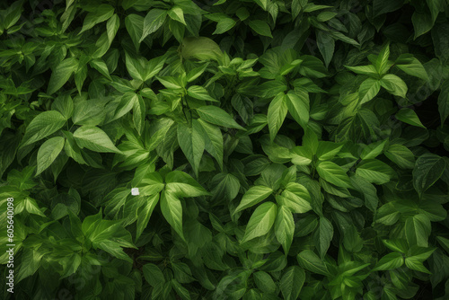 Green foliage background  Generative ai