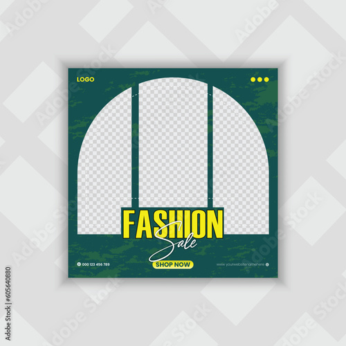 Fashion sale social media post design, Jens fashion Instagram post design template