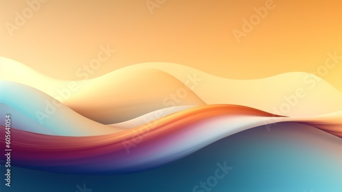 3D geometric gradient background wallpaper, colorful wallpaper template glowing motion light shapes.