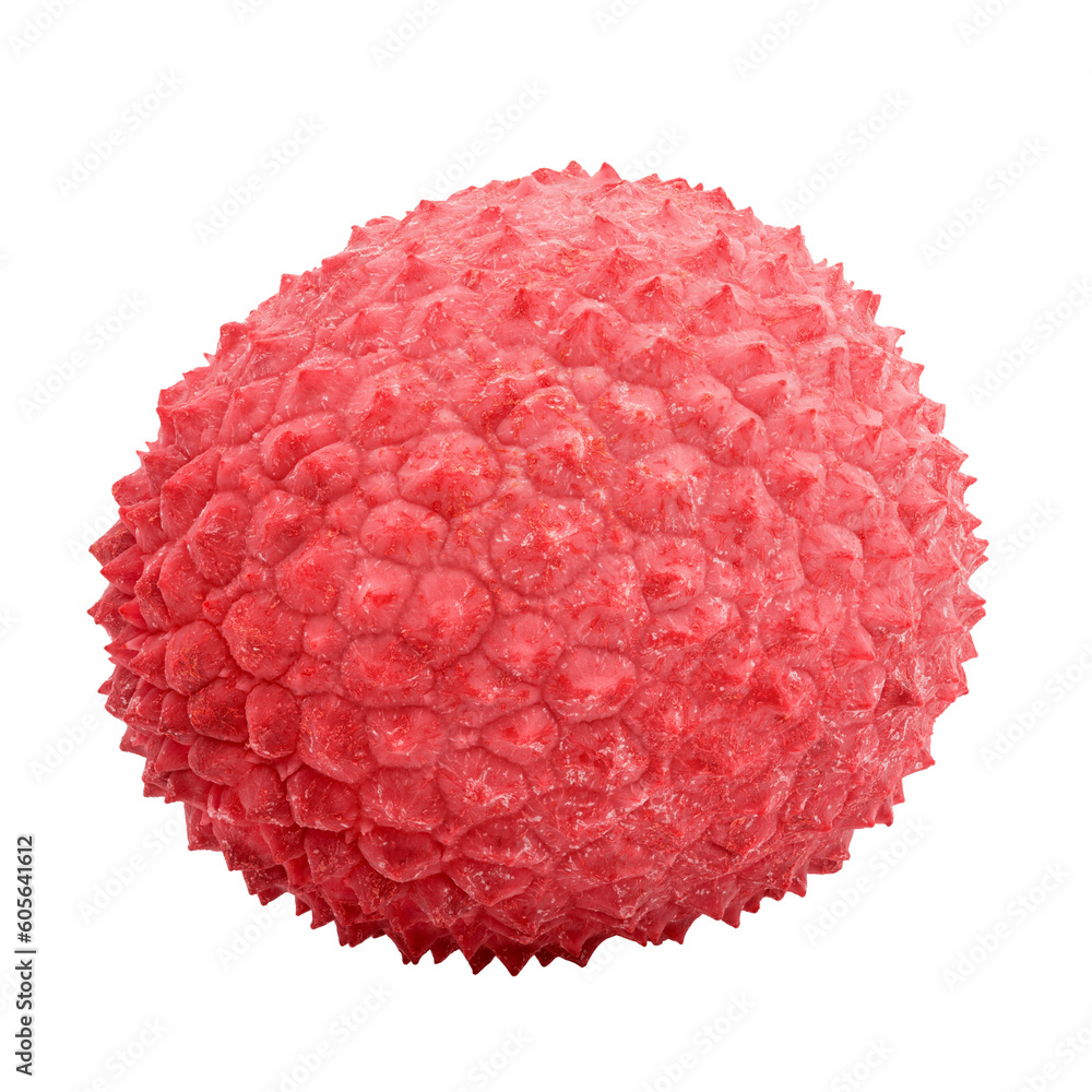 Lychee isolated on white background, full depth of field Lychee isolated on white background, full depth of field