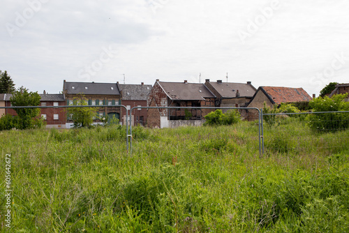 Abandoned village of Manheim near Open pit Hambach lignite mine