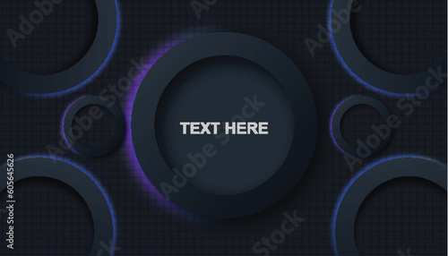 Drak Background New design Round shape in drak wallpaper