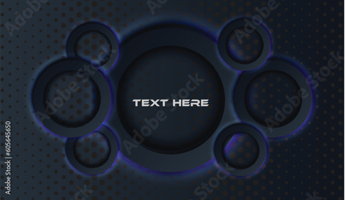 Drak Background New design Round shape in drak wallpaper