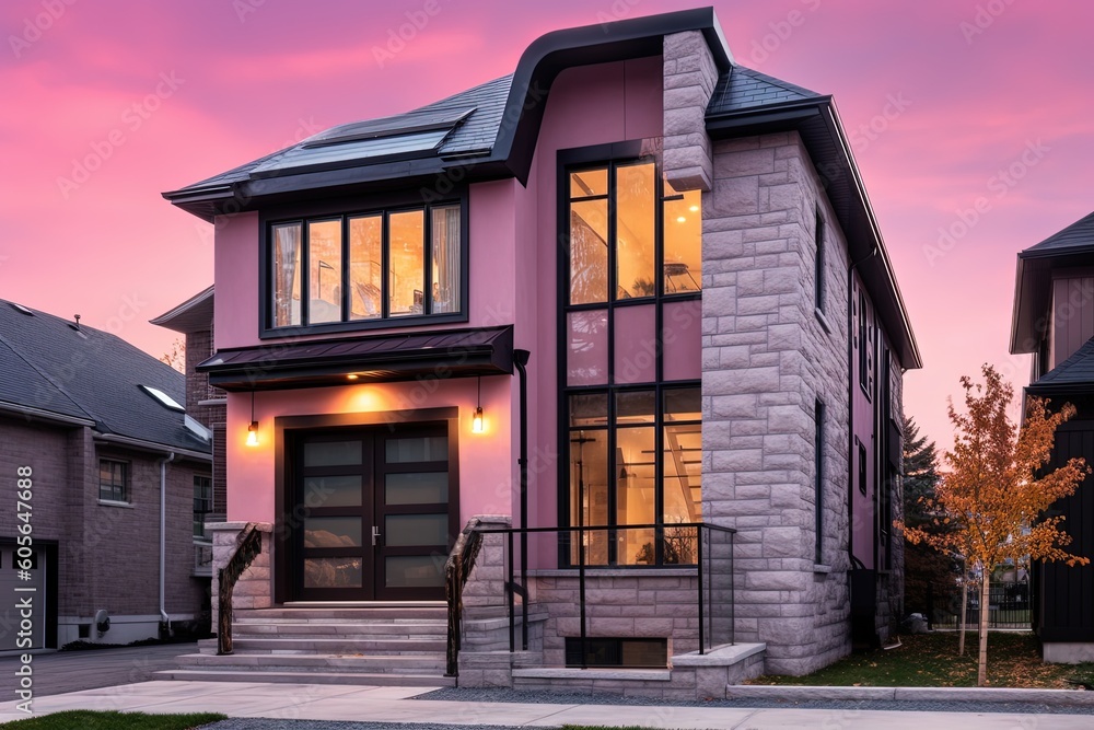 Innovative Aesthetic and Natural Stone Staircase Define Urban Dwelling