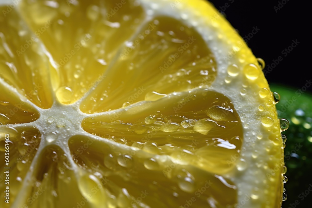 lemon with water drops, ai generative lemon with water drops, ai generative
