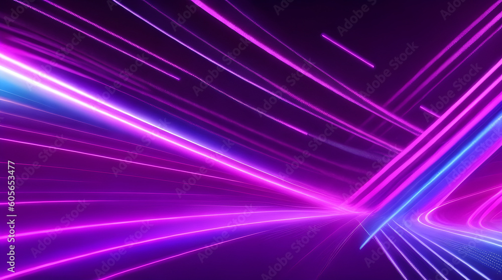 abstract futuristic background with pink blue glowing neon moving high speed wave lines and bokeh lights. Data transfer concept Fantastic wallpaper, Ai Generative abstract futuristic background with pink blue glowing neon moving high speed wave lines and bokeh lights. Data transfer concept Fantastic wallpaper, Ai Generative