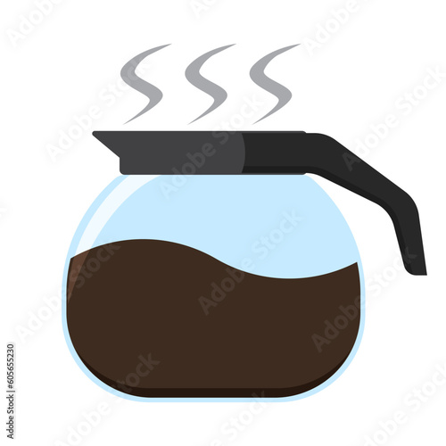 Vector of a coffee pot on a white background