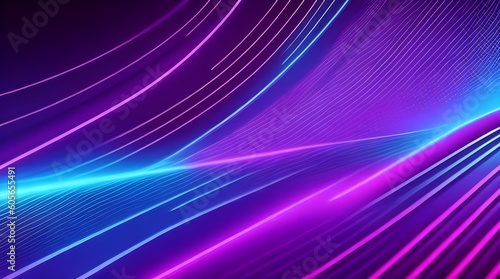 abstract futuristic background with pink blue glowing neon moving high speed wave lines and bokeh lights. Data transfer concept Fantastic wallpaper, Ai Generative