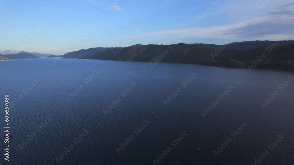 Aerial panoramic drone view of The Peljesac Bridge (Peljeski most), cable-stayed bridge in Dubrovnik-Neretva County Aerial panoramic drone view of The Peljesac Bridge (Peljeski most), cable-stayed bridge in Dubrovnik-Neretva County
