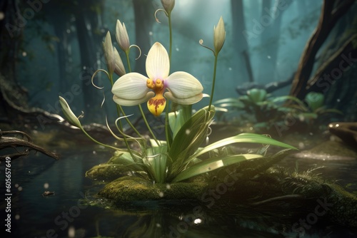 Exotic orchid, ai generative