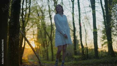 girl in white dress