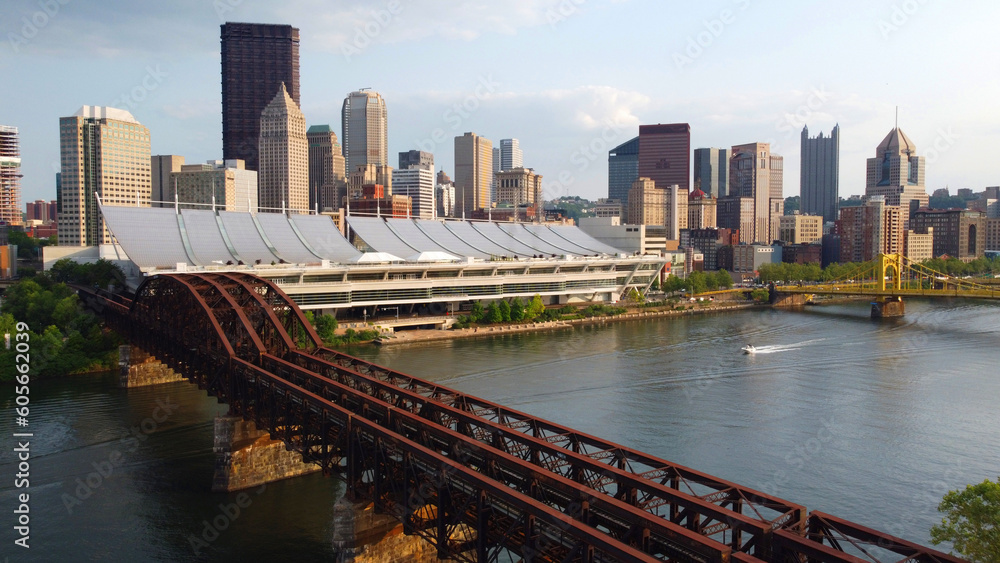 Naklejka premium American Skyline