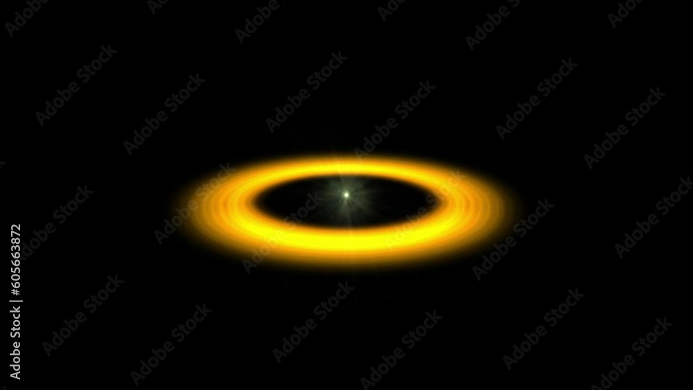 Abstract circle pattern on a black background